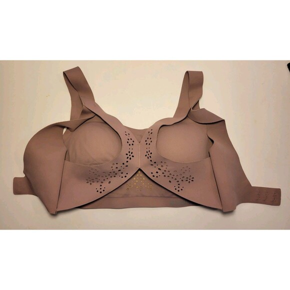 Victoria's Secret Victoria Sport Angel Max Bra Tan Cutout Floral Women Size 32C - Picture 8 of 16